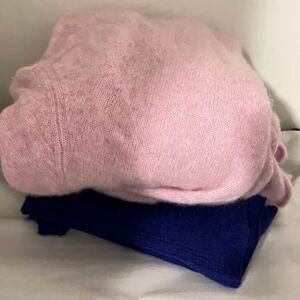 Two 100% Cashmere Sweaters *Flawed* Bundle